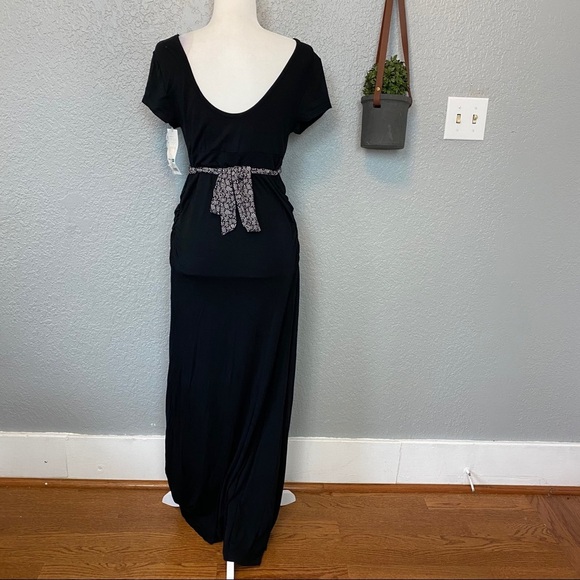 LIZ LANGE MATERNITY DRESS BELT+SCRUNCHING {Medium} - Picture 3 of 11